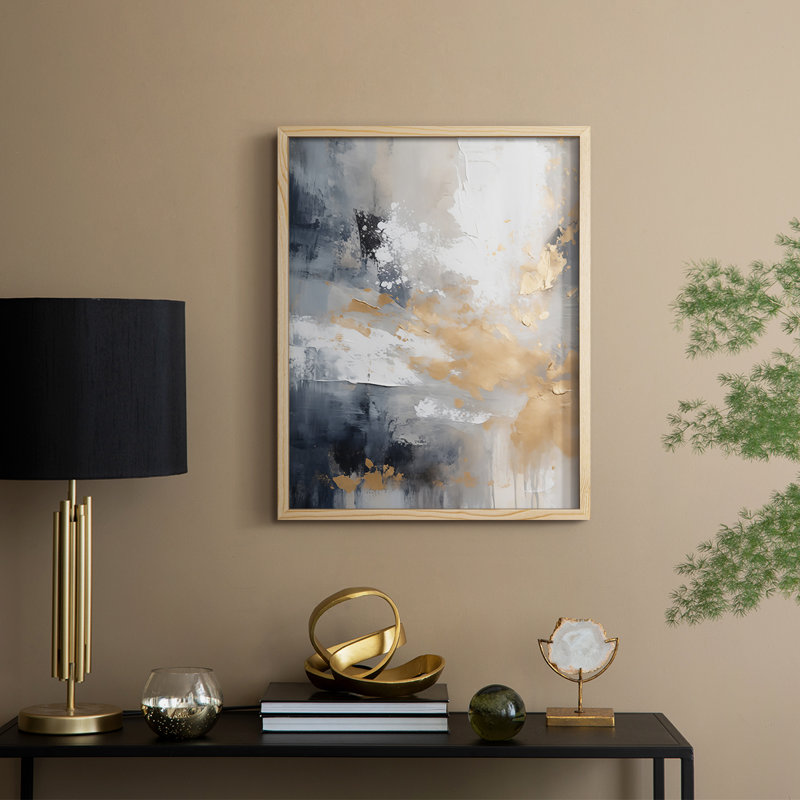 Reproduction encadrée FLORAL Series CECLV III - bois massif, H 11 po x l 9 po