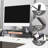 Monitor Stand, Ventilated Laptop Riser, Paper Tray, Storage, Office, Metal Mesh-96122560