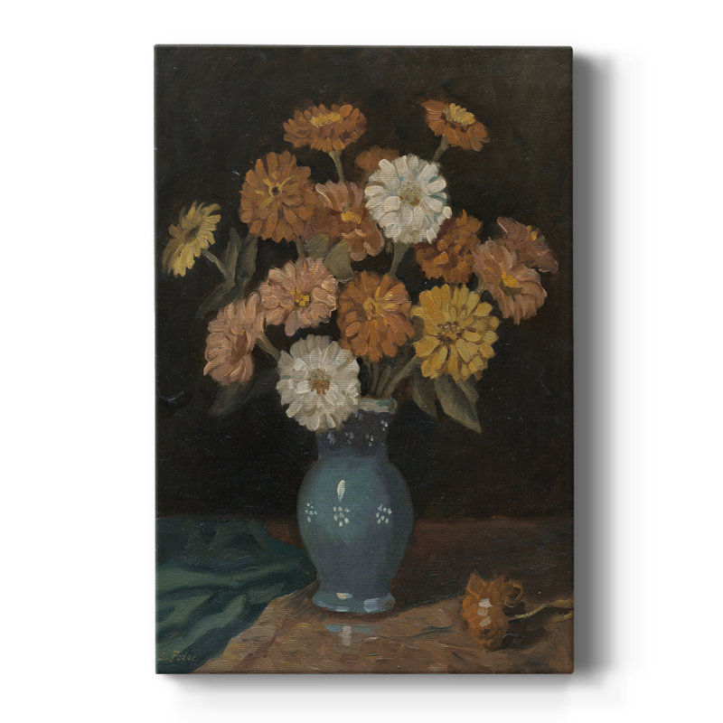 Imprimé floral rétro CCL III - galerie Cavas sur mesure, H 18 po x l 12 po