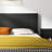 64.4" Wide Black Oak Wood Headboard For Queen's Bedroom Suite, Modern Wall Mounted Fluted Wingback Design Diagram, Elegant Real Makeup, Contemporary 3D Modeled View, And Assembly Process Queen Bed-682791