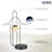 Lyra 24-in Height Integrated LED ETL Certified Cage Table Lamp with Shade and Touch Sensor Dimming-128747178