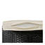 Ensemble de canapés modulaires en rotin pour l'extérieur avec cadre mini spa, sièges en bois et espaces de rangement, beige