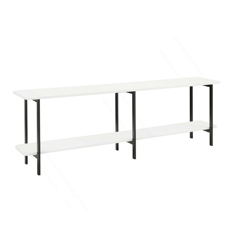 Console Table In White, White