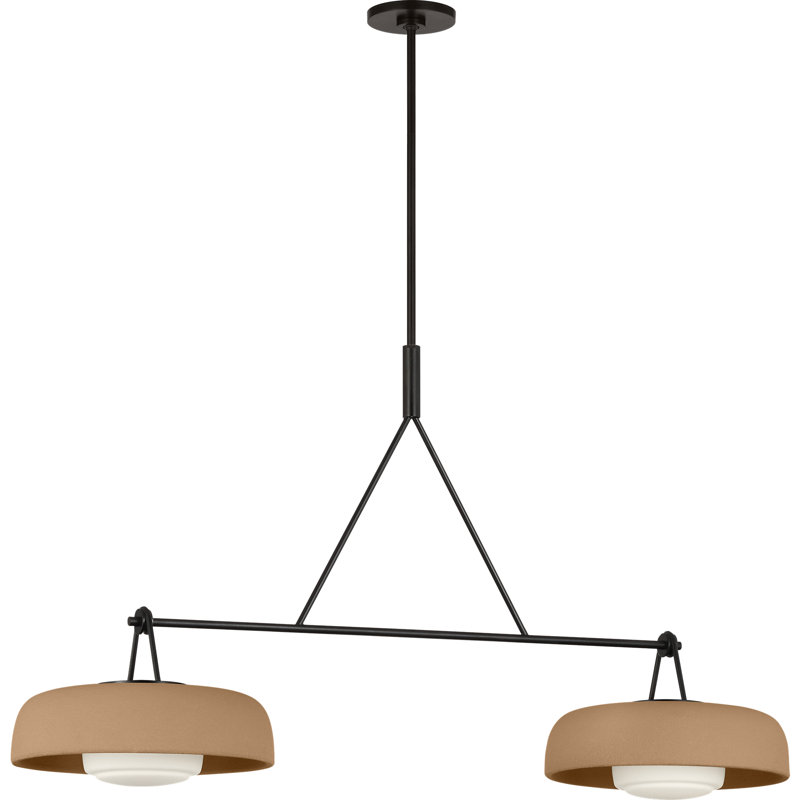 Liora 2 - Light Chandelier, Aged Iron, Toast