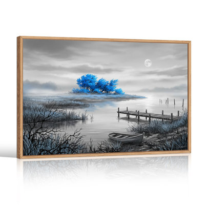 Art mural sur toile Moonlit Lake