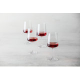 Zwiesel Glas Echo Crystal Glass, 19 Oz. All Purpose Wine Glass (Set of 4), Clear