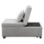 Lit pliant gris - multifonctionnel pour toutes les occasions. Gain de place et utilisateur. Sert de table à thé, de chaise longue et de lit simple. Ergonomique, stable et fiable. Velours. Limite de poids de 264 lb. 40,48 po de profondeur-1781349238