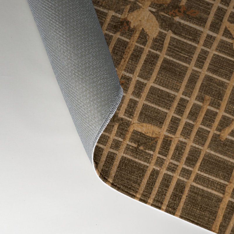 Nature Brown Indoor and Outdoor Area Rug, Rectangle 9' x 12'