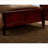 Queen Size Solid Wood Transitional Sleigh Bed Frame, Cherry Finish, Foundation Required for Master Bedroom
