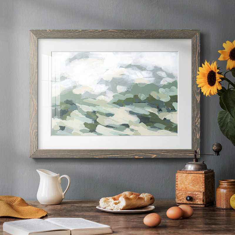 Verdant Hillside I Framed On Paper Print, Gris, H 26 po x l 38 po x P 1,5 po