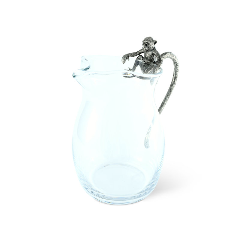 Safari Glass and Pewter 1 - Piece Pitcher Set