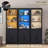 70" Farmhouse Bookshelf With Storage Cabinet
