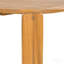 Table de salle à manger d'extérieur en bois d'acacia Kaja, finition teck avec conception à lattes
