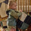 Checkered Fabric Storage Bin-529591560-529591567