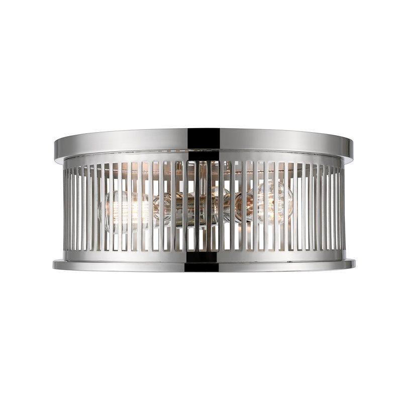 Beddingfield Flush Mount, Polished Nickel