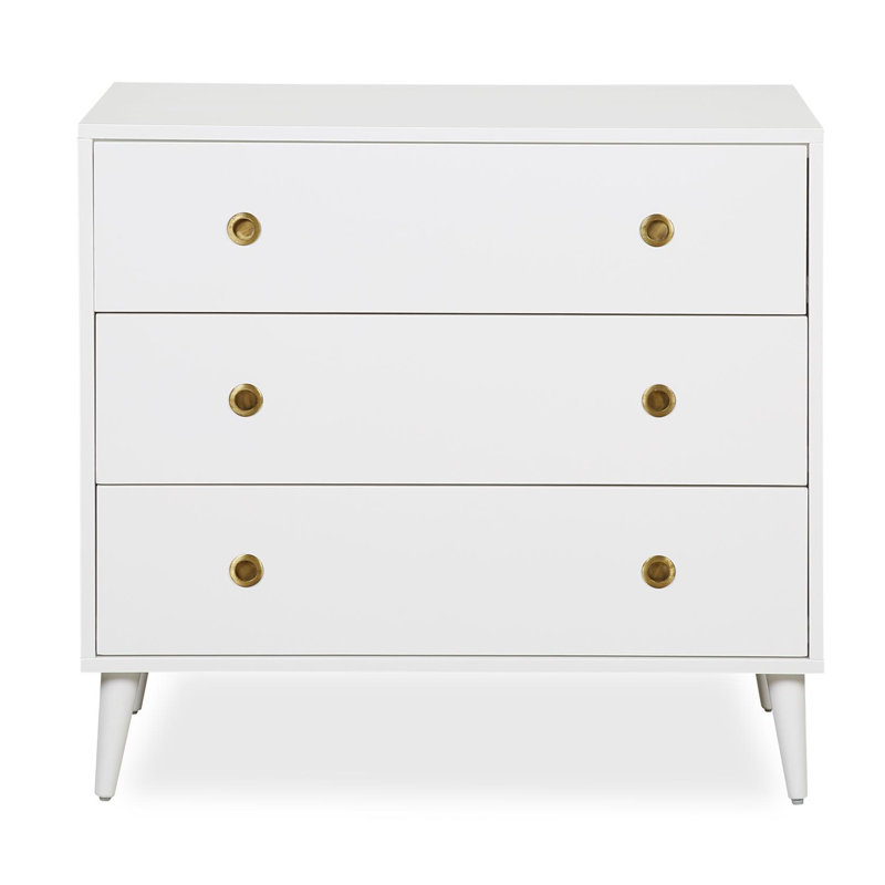 Commode 3 tiroirs Harper, Blanc