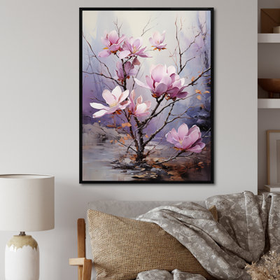 «Whispered Pink Magnolias Serenade», reproduction sur toile