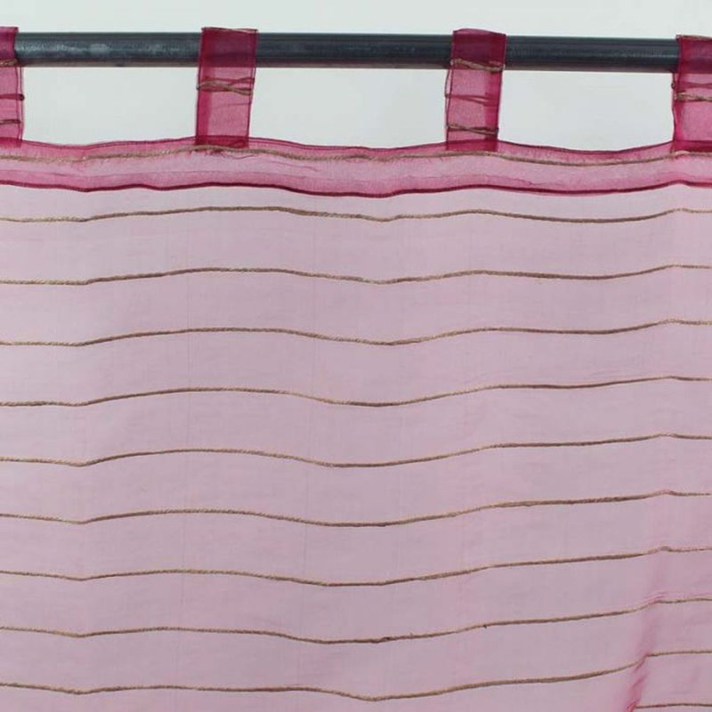 Soleil Sham Sheer Curtain, Pink