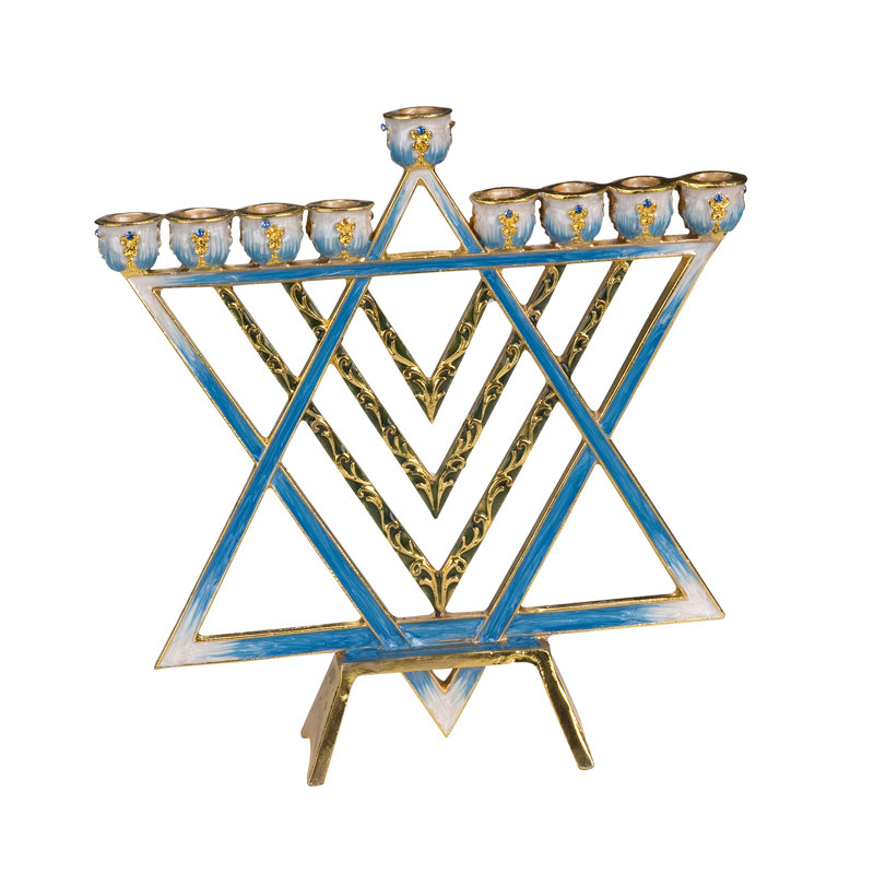 Menorah, Blue