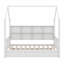Lit House avec lit gigogne, lit pour enfant avec tablette