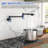 Mocoloo Wall Mount Swing Arm Folding Pot Filler Kitchen Faucet-99336079
