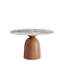 Danner Sintered Stone Top Round Pedestal Farmhouse Kitchen Dining Table-90160864-90160868