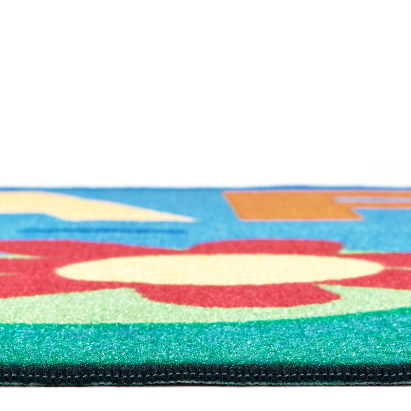  Tapis bleu en caoutchouc touffeté à la fois apprenant et apprenant KID $, Rectangle 4pi x 6 pi