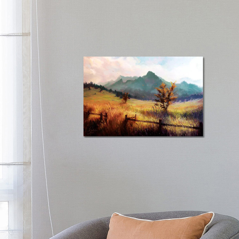 Flatiron Mountains 1 Piece Painting on Canvas, 66.04 cm H x 45.72 cm W x 1.91 cm D, Wrapped Canvas