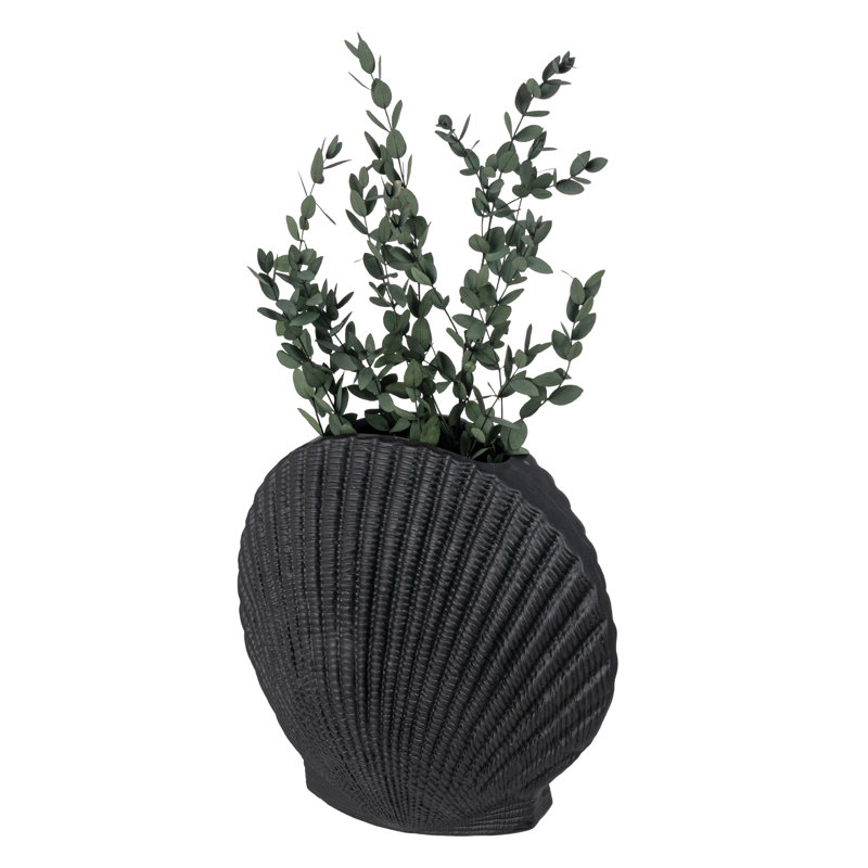 Black 65cm Ceramic Table Vase
