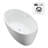 Jolie 55.1'' x 31.9'' Soaking Acrylic Bathtub
