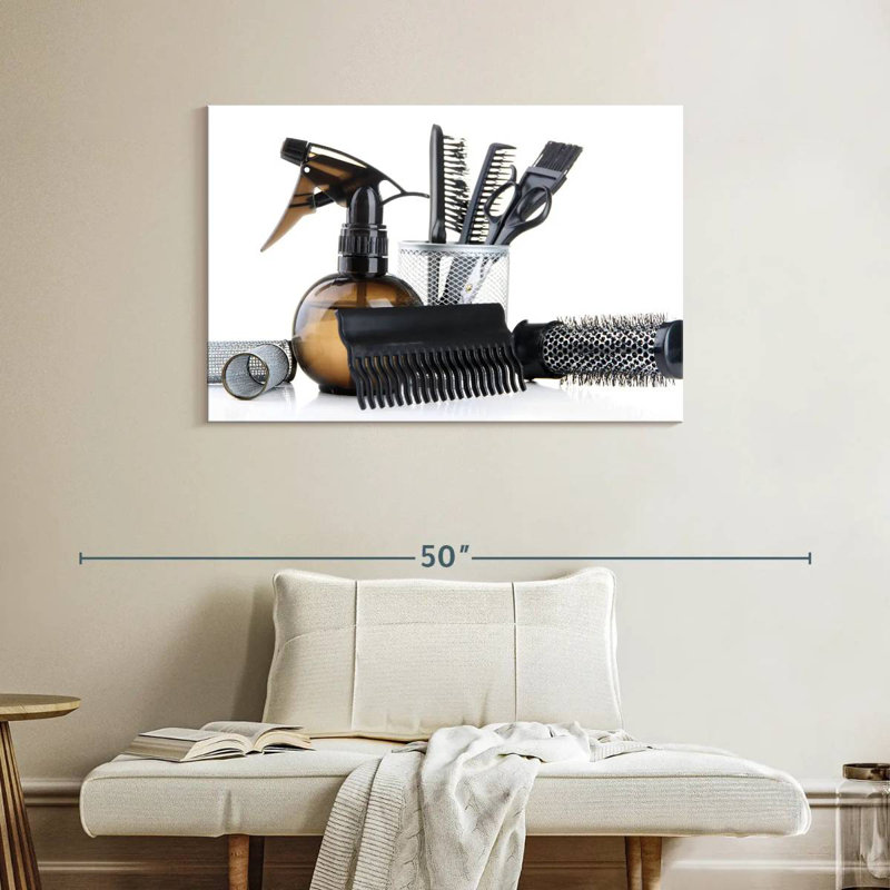 Salon Styling Tools, 26" H x 39" W