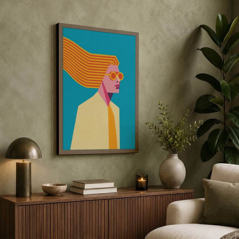 Print, 24x16 - 61.0 x 40.6 cm, Ochre Border