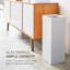 Grande poubelle Yamazaki Home Tower - corbeille à déchets moderne avec poignée - acier - 7,25 gallons-46492133