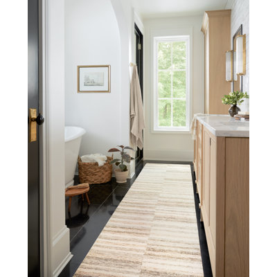 Tapis transitionnel ivoire / argile Chris Loves Julia x Loloi Chris