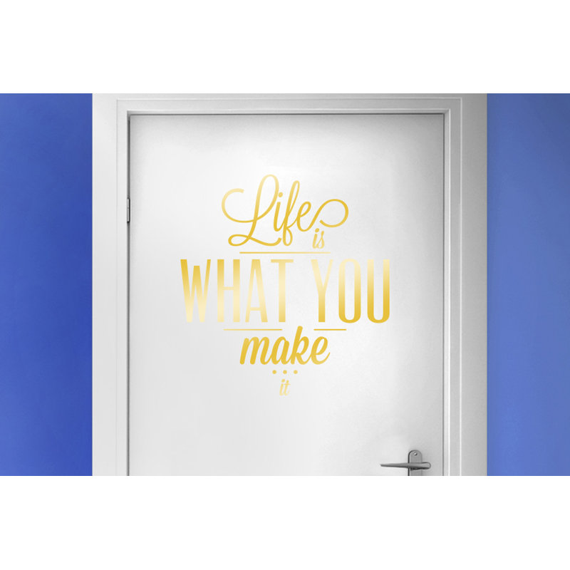Wall Decal, Shiny Gold