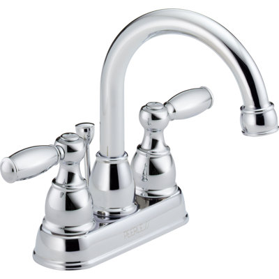Centerset 2-handle Bathroom Faucet with Drain Assembly