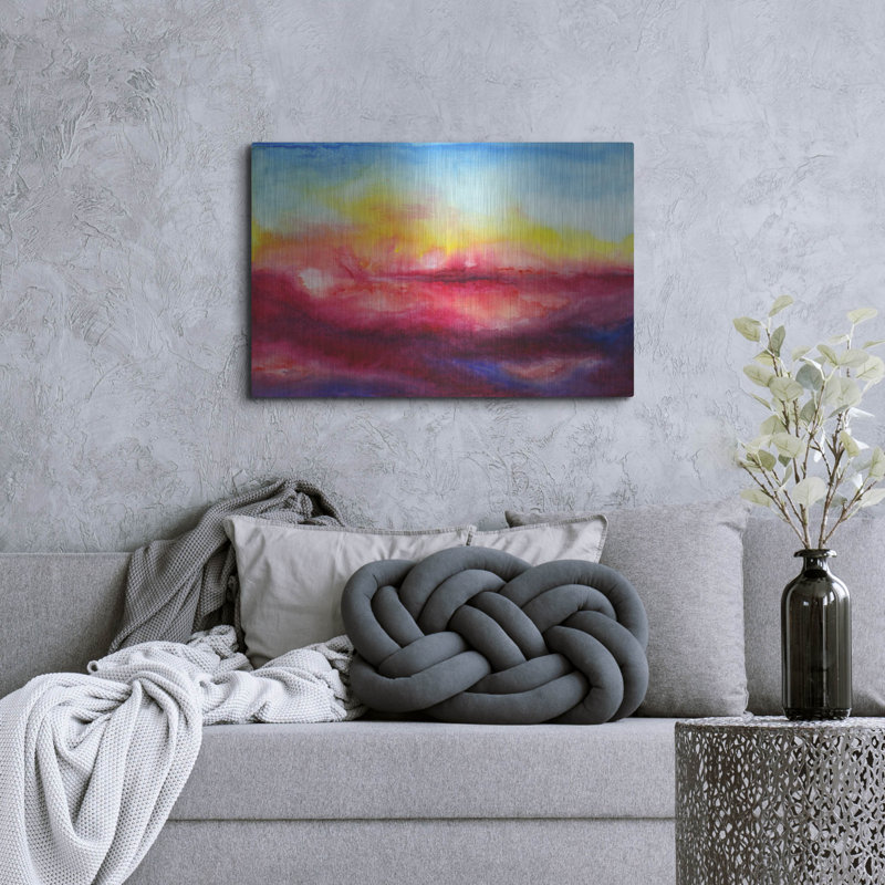 Brayden Studio® «Kiss Of Life Ii» par Jacqueline Maldonado, art mural en métal, H 24 po x l 36 po
