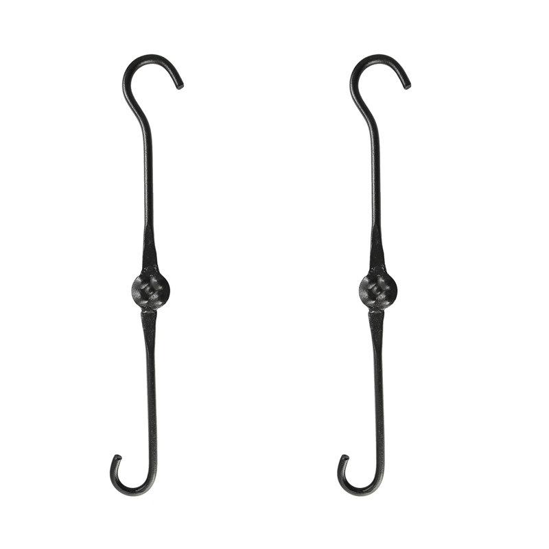 Metal Weather Resistant Hook Plant Stand, 15.75" H x 1.5" W x 1.5" D