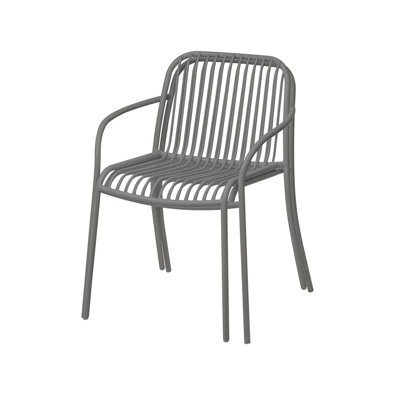 Fauteuil de salle à manger YUA, Gris granite