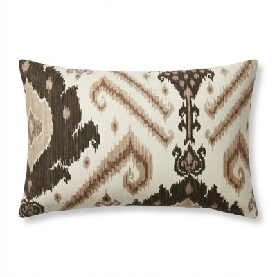 Coussin décoratif d’intérieur et d’extérieur de luxe brun/brun clair