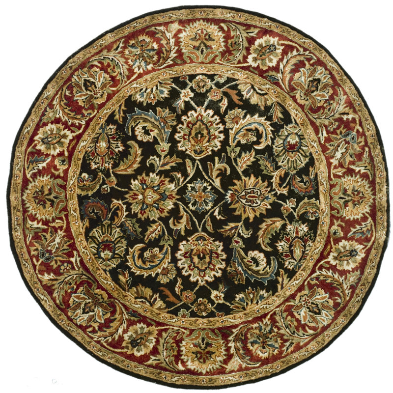 Alger Hand Tufted Wool Oriental Rug, Round 8'