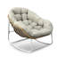 Chaise berçante moderne, structure en métal, dossier ergonomique avec coussin épais, capacité de 330 lb, porche intérieur et avant, jardin, cour arrière, confortable et durable -907135359-920000234