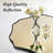 Scalloped Octagon Wall Mirror, Wavy Edge Decorative Vanity Mirror with Metal Frame for Bathroom, Bedroom, Entryway-1023366921-1023366923