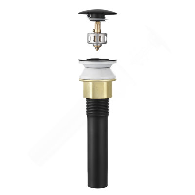 Bathroom Sink Drain With Overflow Anti-Clogging Vessel Sink Drain Strainer