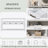 61.52'' Modern Console Table with 4 Drawers and Open Shelves-1731618377