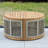 Brewsty Acacia Wood Round Coffee Table