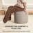 Sfera 17" Stone Upholstered Pouf Ottoman-1548333068