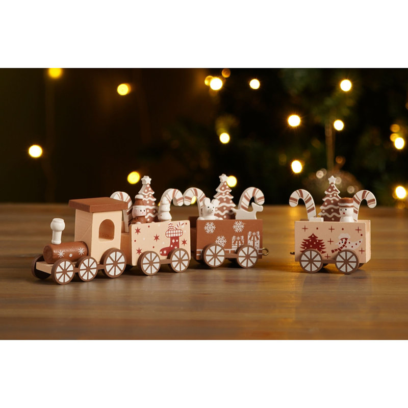 Wooden Christmas Forest Train
