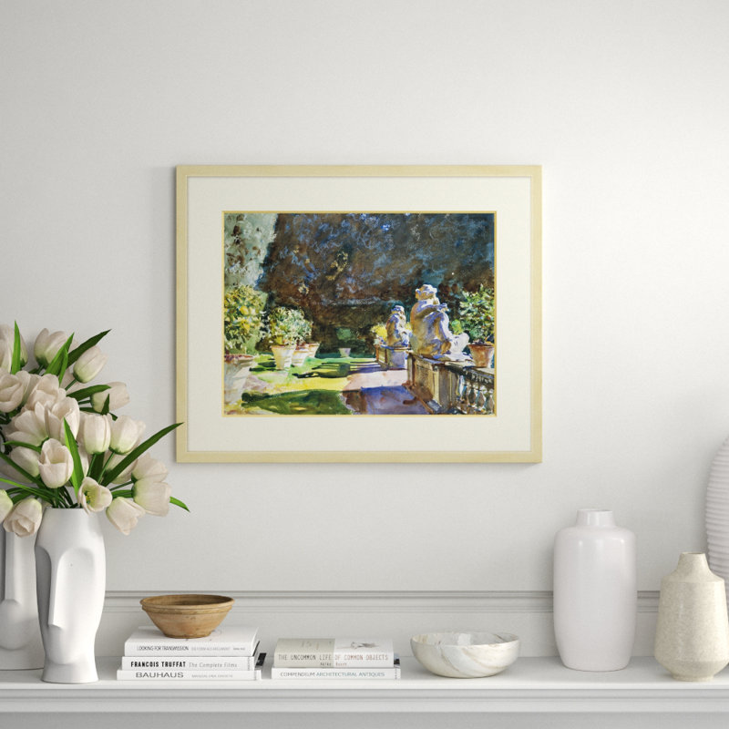 Garden Study 1' Framed Print on Glass