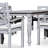 6 - Person Patio Dining Set with Rectangular Table